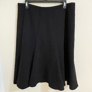 Worthington Black A-Line Midi Skirt Women’s Size 12